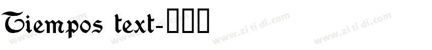 Tiempos text字体转换